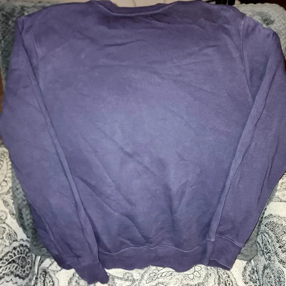 Nike Women's Purple and Navy Sweatshirt